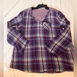 Soft Surroundings Multicolor Striped Top